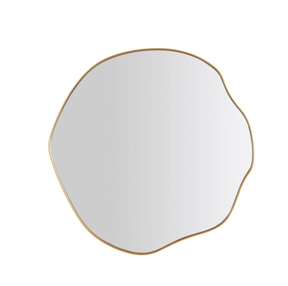 Pond Mirror Round Gold 63cm