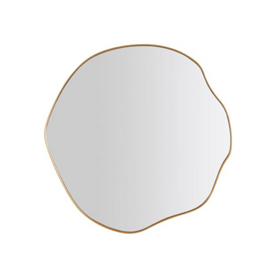 Pond Mirror Round Gold 63cm