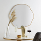 Pond Mirror Round Gold 63cm