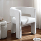 Greenwich White Boucle Dining Chair