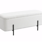 Jed Ecru Boucle 120cm Large Storage Ottoman Bench, 119x44x50.5cm