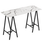 Ravena Marble Effect Console Table, 120x48x76cm