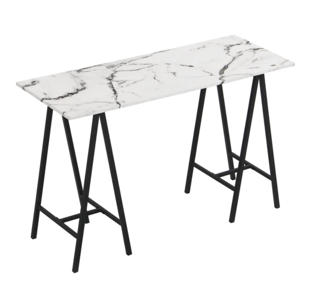 Ravena Marble Effect Console Table, 120x48x76cm