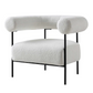 Fulbourn White Boucle Armchair, 88x 76.5x72cm