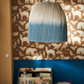 Tie-Dye Lampshade in Bamboo