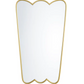 Berkeley Scalloped Edge Wall Mirror, Gold Effect
