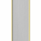 Arezzo Fluted Glass Brushed Brass Framed Fixed Bath Screen (500 x 1400mm)