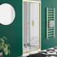 Toreno Brushed Brass 700 x 1850 Bi-Fold Shower Door