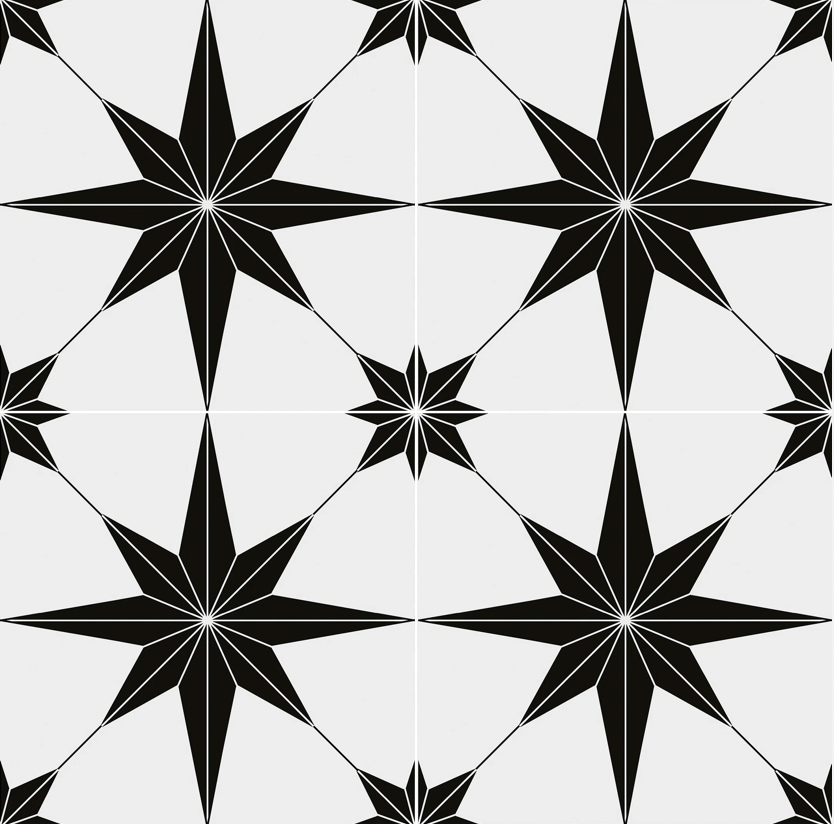 Medley Electro 20 x 20cm Patterned Porcelain Wall & Floor Tile