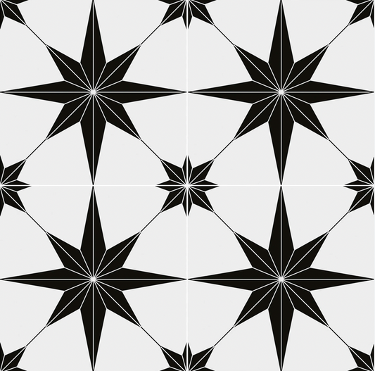 Medley Electro 20 x 20cm Patterned Porcelain Wall & Floor Tile