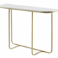Dorothy Console Table - Gold, White Marble, 77x112x31cm
