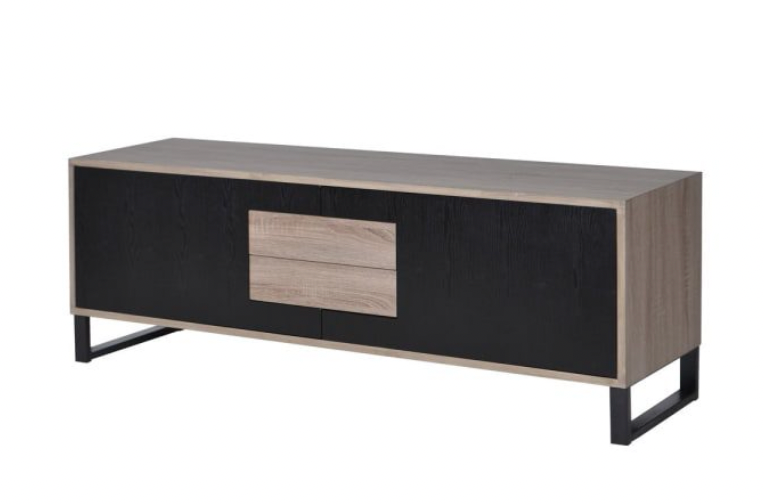Linear 2 Door 2 Drawer Low Sideboard, 53x150x40cm