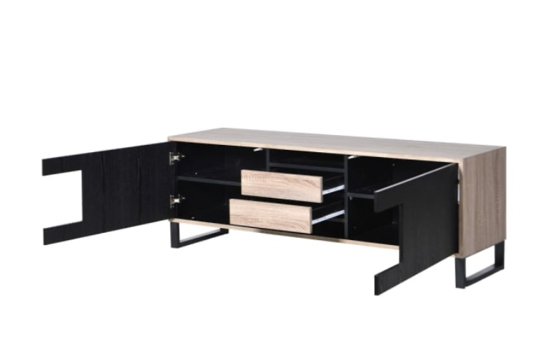Linear 2 Door 2 Drawer Low Sideboard, 53x150x40cm