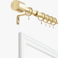 John Lewis ANYDAY Extendable Curtain Pole Kit, Dia.16/19mm, Brushed Brass, L125-216cm