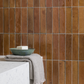 Hoxton Burnt Orange Gloss Porcelain 240x60x10mm