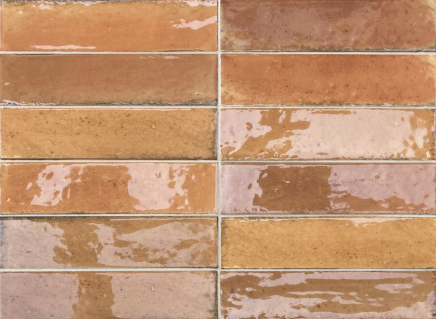 Hoxton Burnt Orange Gloss Porcelain 240x60x10mm