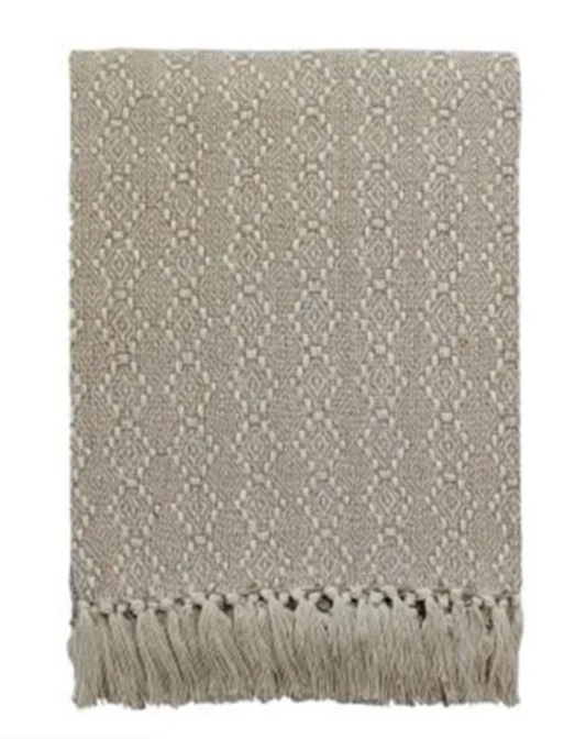 Malini Niverna Taupe Throw 130 x 180