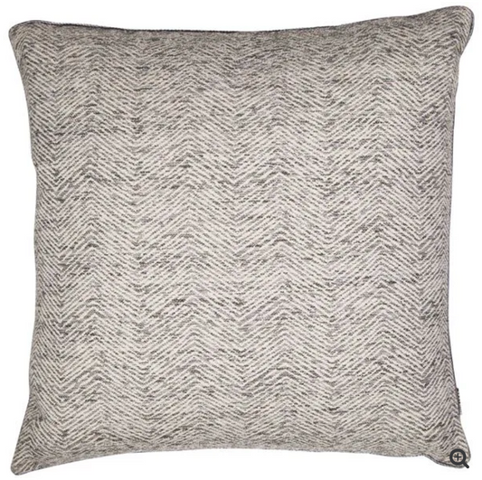 Malini Ripple Charcoal Cushion 43 x 43