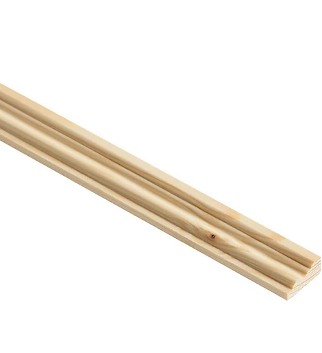 Decorative Pine Softwood Moulding 2.4x21x9mm