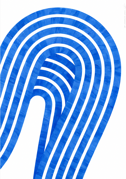 Entropy Blue 01 30x40