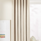 John Lewis Boucle Pair Blackout Lined Eyelet Curtains, Natural White, W167 x Drop 182cm