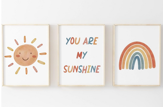 Nursery Rhyme Prints Set of 3 - A4