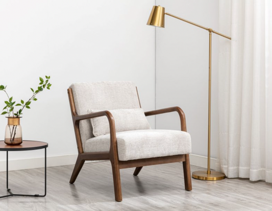 Inca Chair Leto Natural Woven Chenille, 75x67x82cm