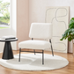 Holly Accent Chair, Taupe Boucle & Black, 78x56x69cm