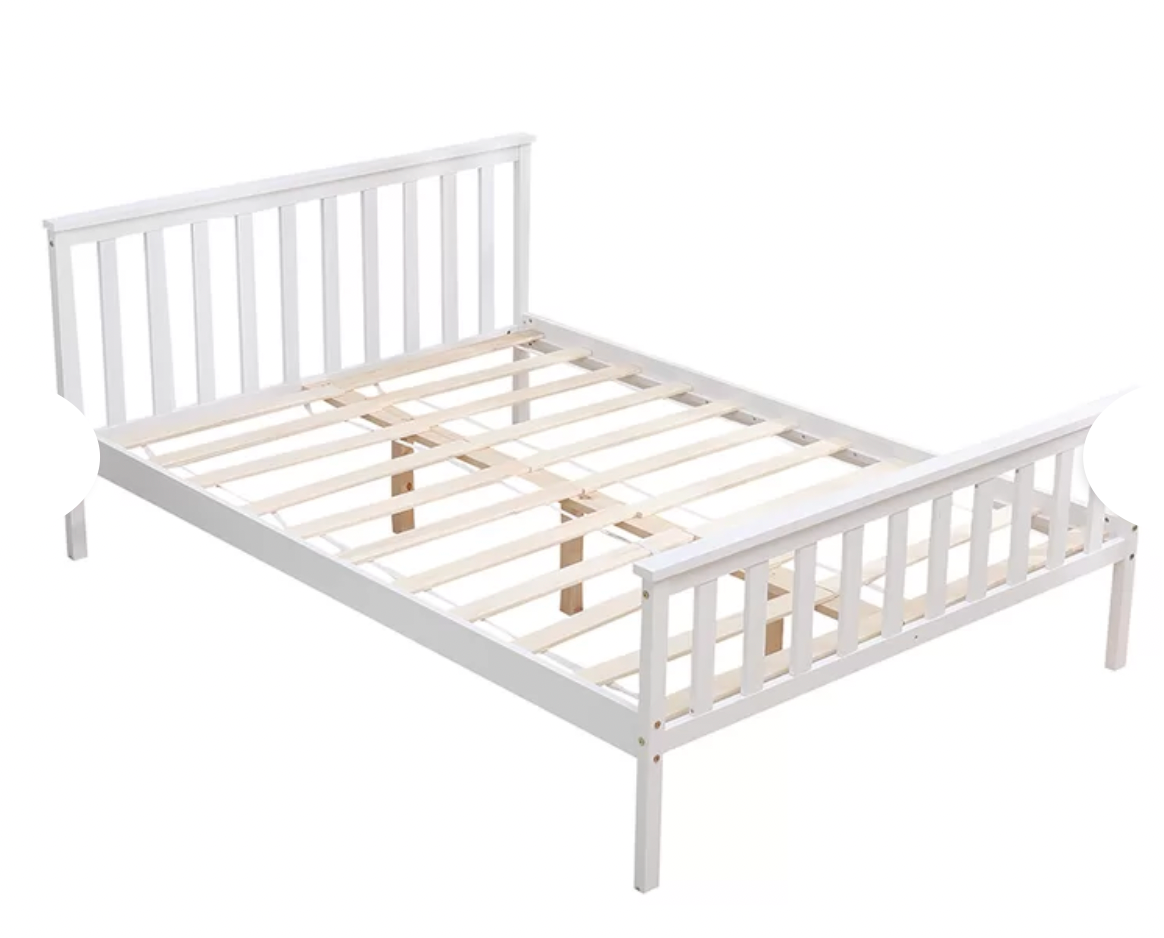 Marquise Bed Frame - White, Single,82cm H X 98cm W X 198cm L