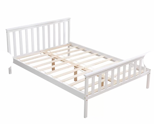 Marquise Bed Frame - White, Single,82cm H X 98cm W X 198cm L