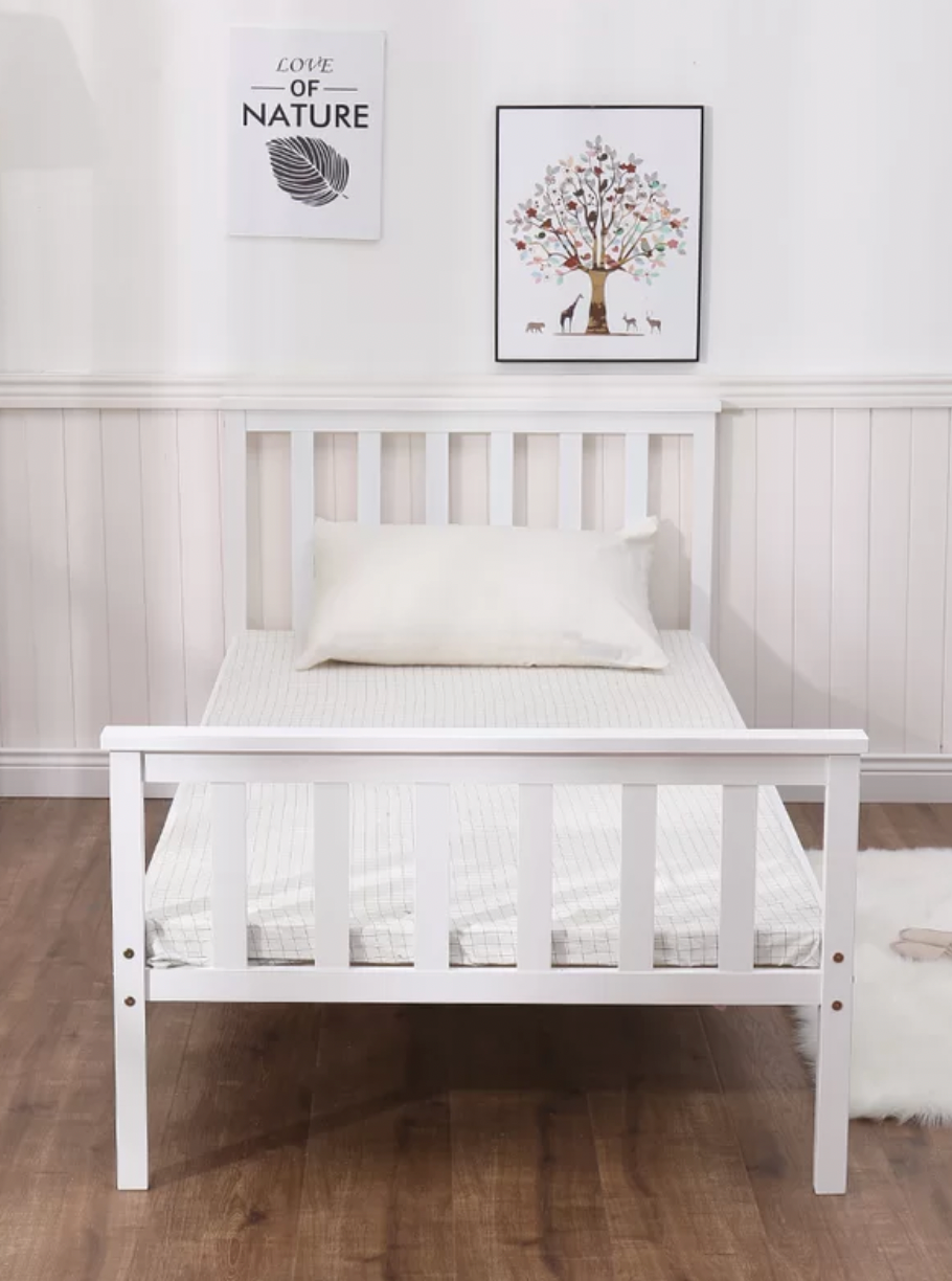 Marquise Bed Frame - White, Single,82cm H X 98cm W X 198cm L – Flyp Catalog