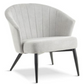 AVA Grey Fabric Lounge Chair, 78x78x74cm