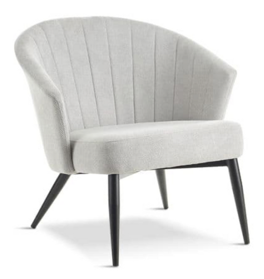 AVA Grey Fabric Lounge Chair, 78x78x74cm