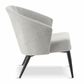 AVA Grey Fabric Lounge Chair, 78x78x74cm