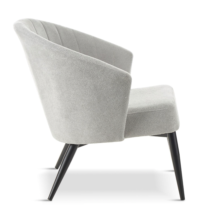 AVA Grey Fabric Lounge Chair, 78x78x74cm