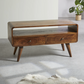 Walnut TV Unit with Storage Drawers, 47x90x35cm