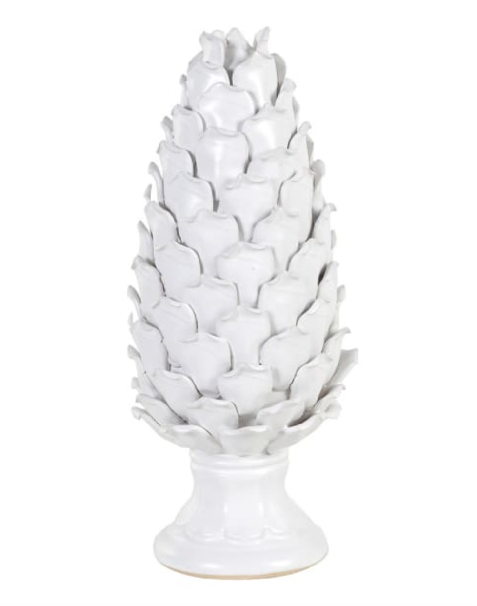 Ceramic Pine Cone Finial Ornament