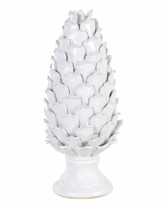 Ceramic Pine Cone Finial Ornament