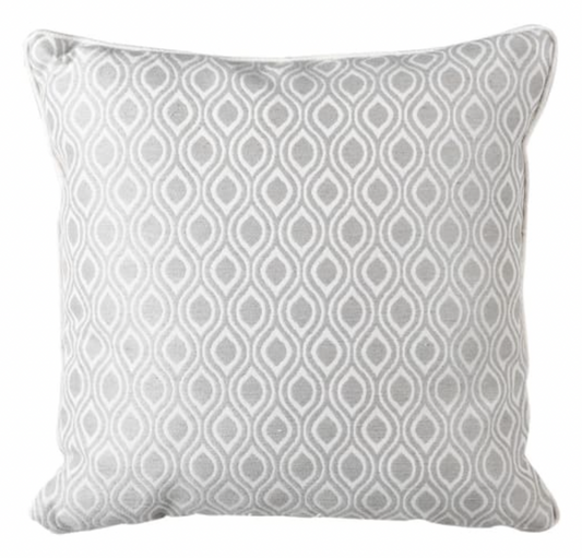 Grey Ogee Cushion Cover