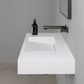 AURA WALL HUNG STONE BASIN 900MM - MATTE