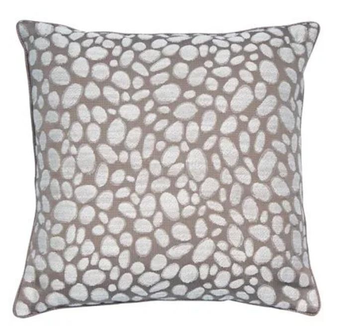 Malini Large Pebbles Taupe Cushion 50 x 50