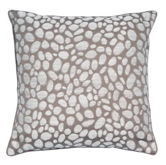 Malini Large Pebbles Taupe Cushion 50 x 50