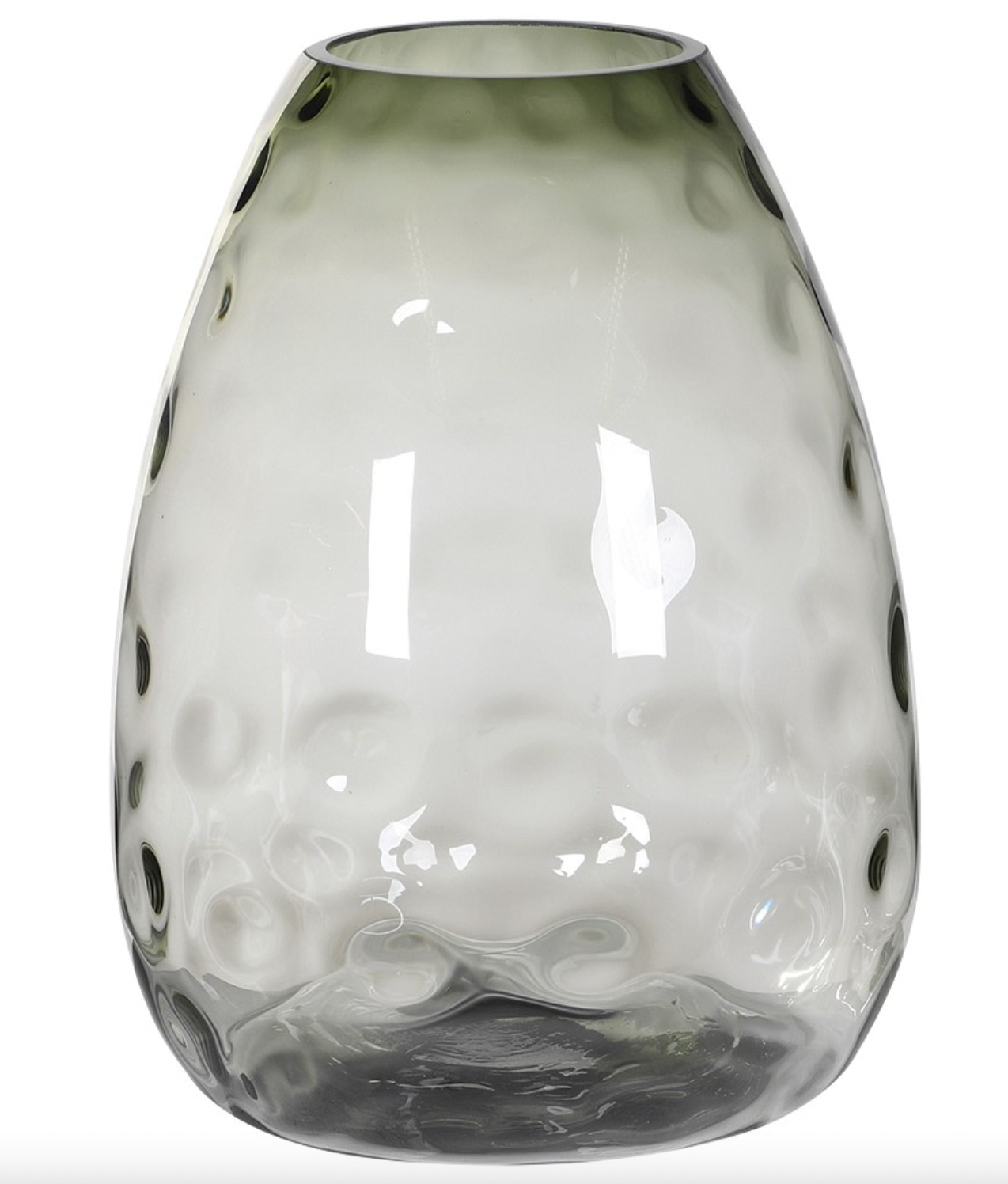 Smoke Dimpled Effect Vase