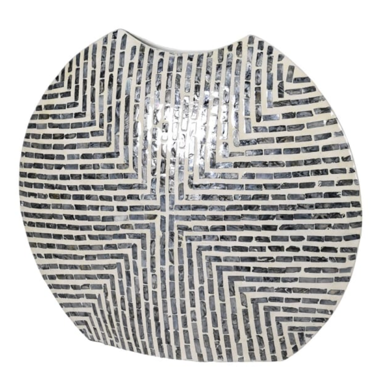 Smoke Capiz Vase