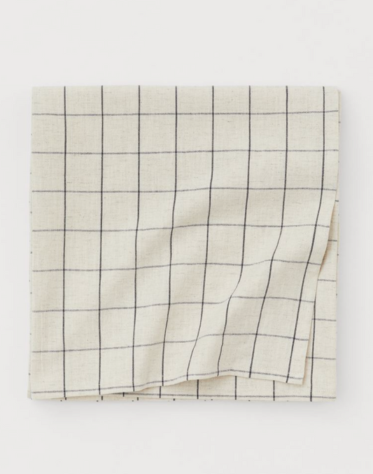 Linen-blend tablecloth