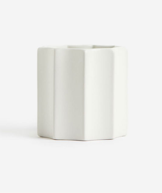 Stoneware toothbrush mug