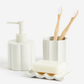 Stoneware toothbrush mug