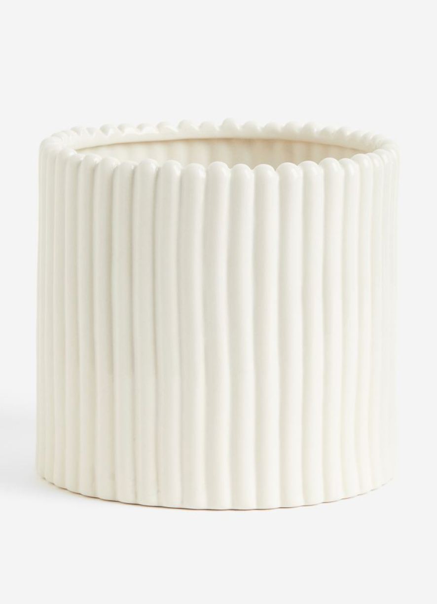 Large stoneware plant pot