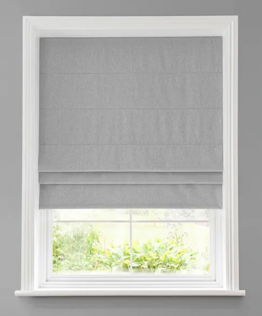 Luna Dove Grey Blackout Roman Blind