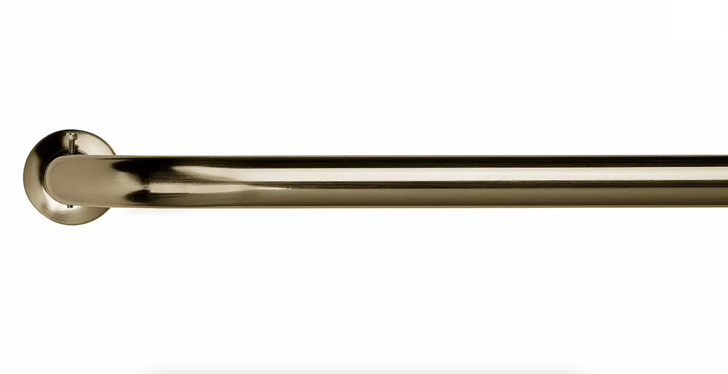 Room Darkening Metal Extendable Curtain Pole - Antique Brass